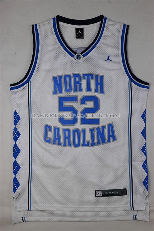 Maillot NCAA Universidad de Carolina del Norte Worthy Blanc